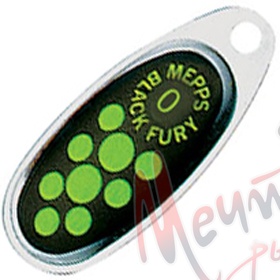 БЛЕСНА "MEPPS" COMET BLACK FURY 2 #AG FLUO CHART