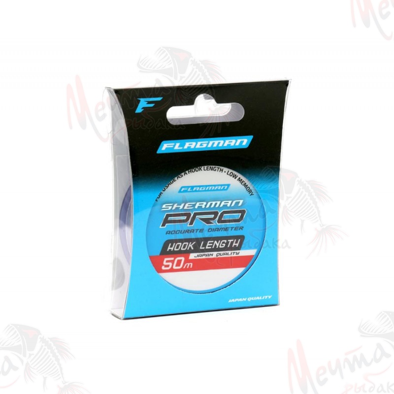 ЛЕСКА "FLAGMAN" SHERMAN PRO HOOK LENGTH 50 м #0.091