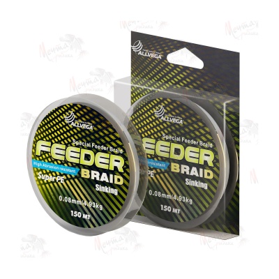 Шнур плетеный ALLVEGA FEEDER BRAID #0.12 DG